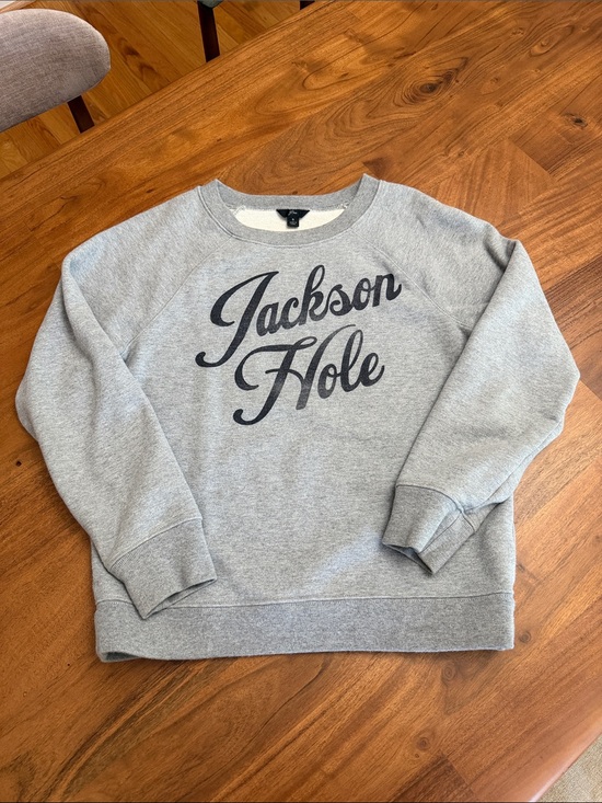 J. Crew Tops - J. Crew Jackson Hole Gray Crewneck Sweatshirt